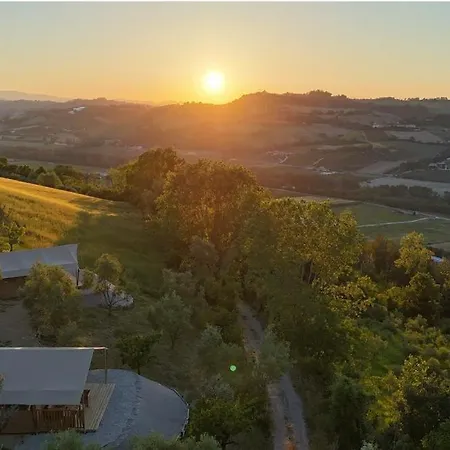 캠프장 Casa Eviano Sibillini Molino di Carassai